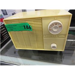 Vintage yellow Admiral radio