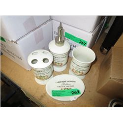 4 piece bathroom set in box