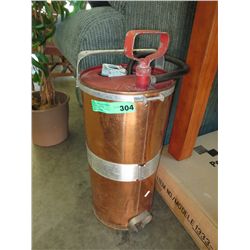 Vintage pump operated fire extinguisher