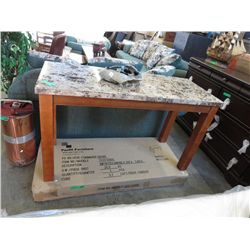 Marble top sofa table