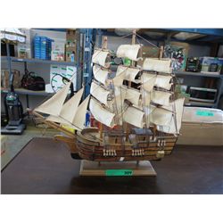 Model of a ship 22" long, 20" tall