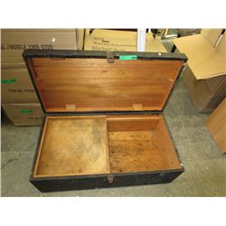 Vintage wooden trunk