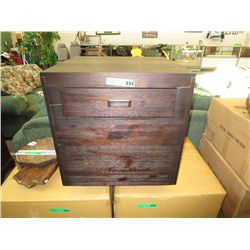 Wooden side table with drawer