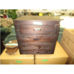 Wooden side table with drawer