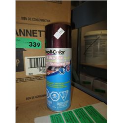 Case of Dupli-Color spray paint - brown