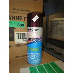 Case of Dupli-Color spray paint - brown