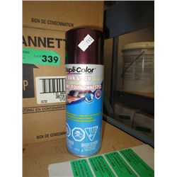 Case of Dupli-Color spray paint - brown