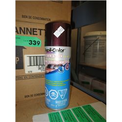 Case of Dupli-Color spray paint - brown