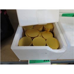 Box of gold foiled covered chocolate