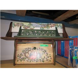 Three hand painted household items