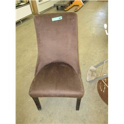 Brown microfiber dining chair - NEW