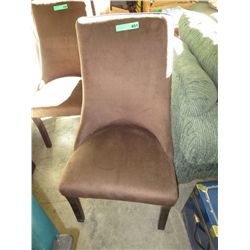 Brown microfiber dining chair - NEW