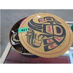Native Cedar box filled with jewelry
