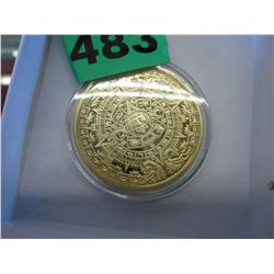 Prophecy of the Mayan Calendar coin. Very detailed