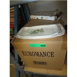 Case containing 2 piece serving trays