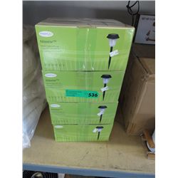 4 boxes of Nitestar solar stake lights