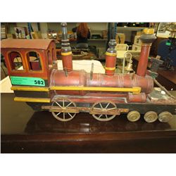 Wooden train model 21" long 11" tall