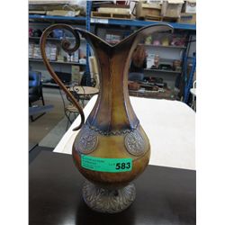 Decorative metal pitcher 16" tall