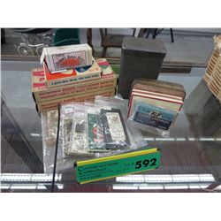 14 pieces of vintage advertising boxes