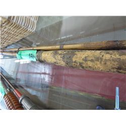 Vintage split bamboo fishing pole