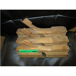 Three vintage joiner edging planes