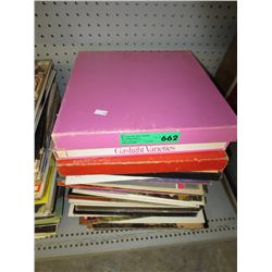 Stack of record albums