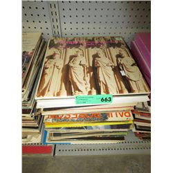 Stack of record albums
