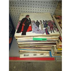 Stack of record albums