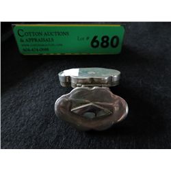 Sterling and abalone  pill box