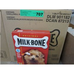 Case of Milk bone dog biscuits  for small dogs