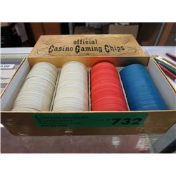 Vintage Casino chips in original box
