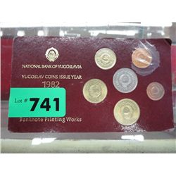 1982 National Bank of Yugoslavia coin set