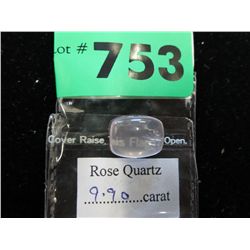 Rose quartz, polished, 9.9 carats