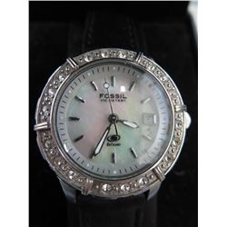 Ladies Fossil blue wristwatch