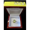 Image 2 : Round cut lemon topaz & diamond ring