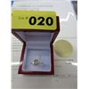 Image 2 : Lemon topaz ring set with 6 diamonds