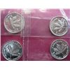 Image 1 : 4x .999 silver Canada maple leaf rounds