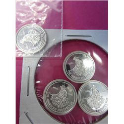 4x .999 silver 2010 US mint prospector rounds