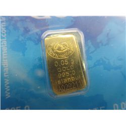 4x .999 gold bullion bars