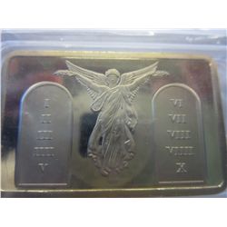 Gold clad Jesus/10 Commandments bar.