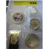 Image 1 : 5 x gold & silver clad coins, mint condition
