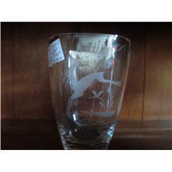 1940's art glass vase, Sweden