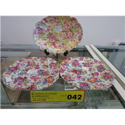 3 Vintage 30's chintz china