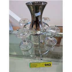 Vintage carafe and glasses set