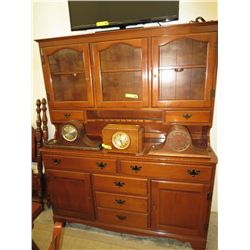 Colonial style china hutch