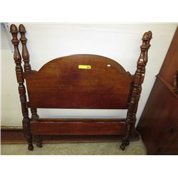 Antique twin head board, foot board & rails