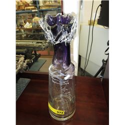 Hand blown art glass vase