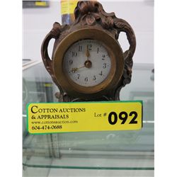 Art Nouveau bronze shelf clock