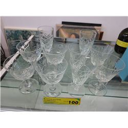 10 vintage glasses