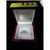Image 2 : Blue topaz & diamond ring
